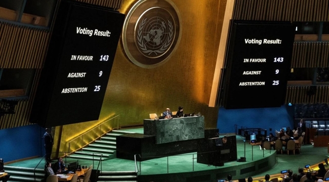 Filistin tasarısı BM'de onaylandı