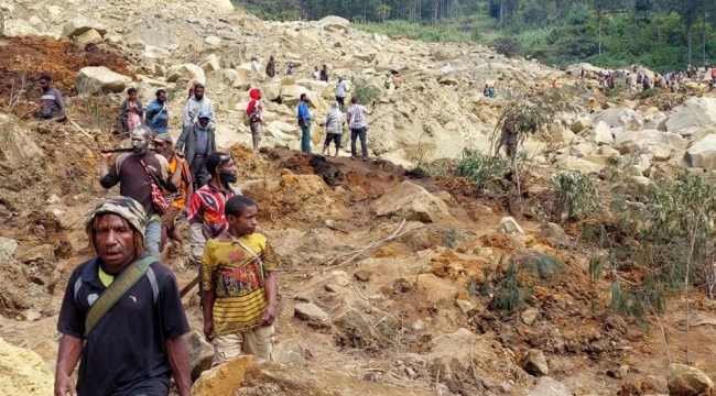 Papua Yeni Gine'de heyelan: 670 kişi kayıp