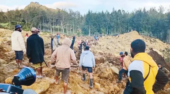 Papua Yeni Gine'de toprak kayması: 670 can kaybı