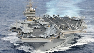 ABD uçak gemisi askeri tatbikat için Güney Kore'de