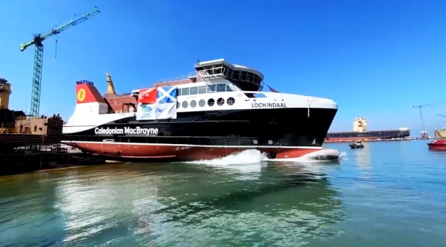 İskoçya için TR'de üretilen 2. gemi denize indirildi