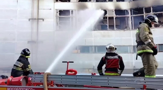 Rusya'daki Platan Savunma Enstitüsü'nde yangın