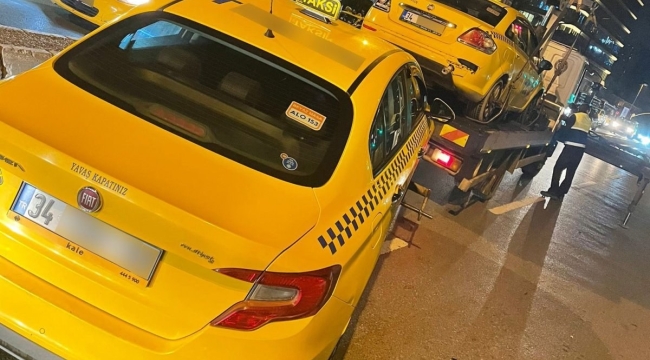 Suruç'ta alkollü taksicinin ehliyetine el konuldu