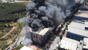 Tuzla'da fabrika yangını