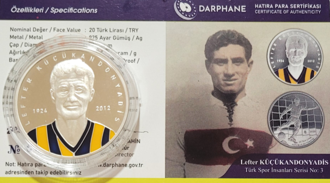 Darphane, Lefter'in anısına hatıra parası bastı