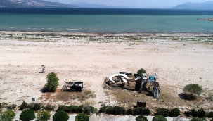 Eğirdir Gölü'nün suyu 15 yılda 300 metre çekildi