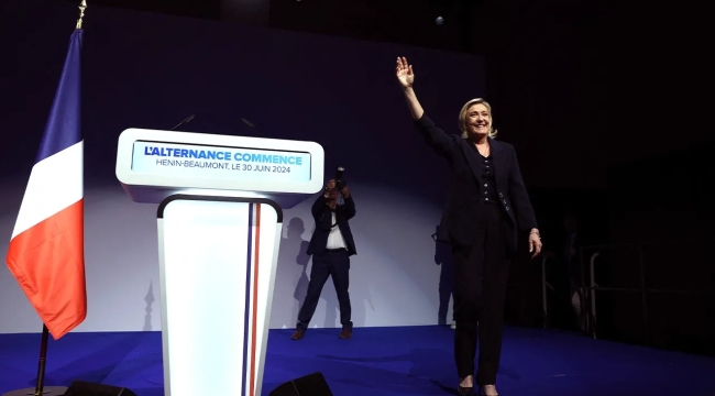 Fransa'da seçim: İlk turda aşırı sağ %34'le birinci