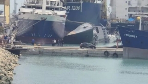 İran'ın savaş gemisi F-74 Sehend battı