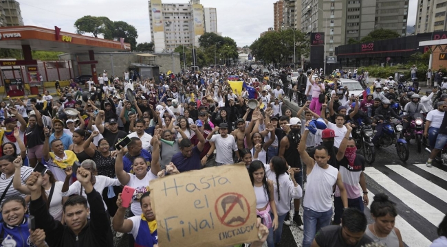 Venezuela'da seçim protestoları: 1 ölü