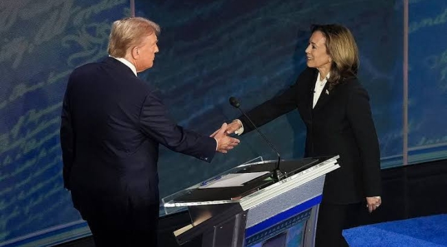 Harris ve Trump canlı yayında kozlarını paylaştı