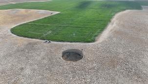 Konya'da bir günde iki yeni obruk oluştu