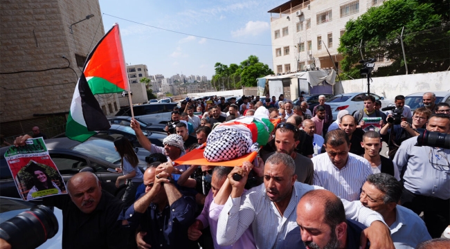 Nablus'ta Ayşenur Ezgi Eygi için cenaze töreni