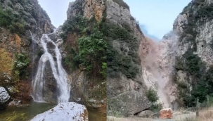 Taş ocağı patlatması Dekuk Şelalesi'ne zarar verdi