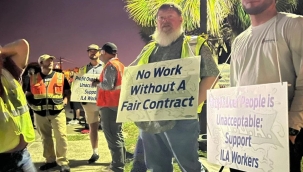 ABD'de büyük liman grevi: 45 bin işçi iş bıraktı