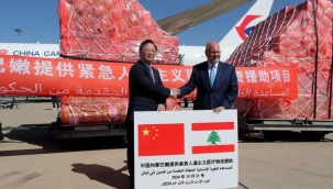 Çin'den Lübnan'a tıbbi malzeme yardımı