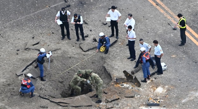 Japonya'da havalimanında 80 yıllık bomba patladı