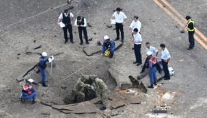 Japonya'da havalimanında 80 yıllık bomba patladı