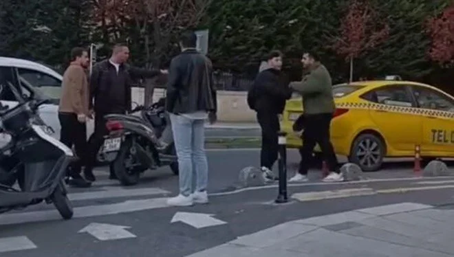 Beylikdüzü'nde taksici vatandaşı darp etti