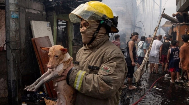 Filipinler'de yangın: Bin gecekondu evi kül oldu