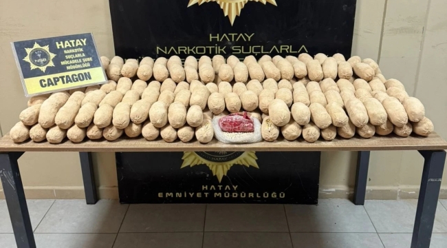 Hatay'da 380 bin uyuşturucu hap ele geçirildi