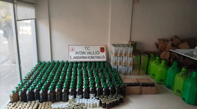 Aydın'da 2,8 bin litre sahte zeytinyağı ele geçirildi