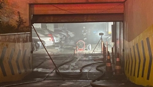 İstanbul'da elektrikli araç yangını