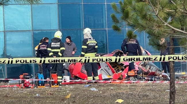 Muğla'da ambulans helikopter düştü: 4 can kaybı