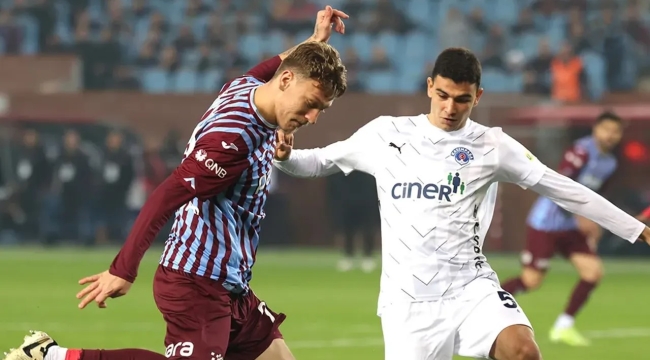 Trendyol Süper Lig: Trabzonspor 2-2 Kasımpaşa