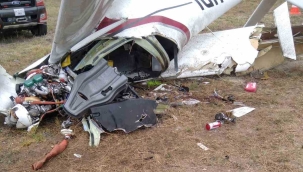 Bursa'da eğitim uçağı pistten çıktı