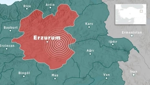 Erzurum'da 4.5 büyüklüğünde deprem