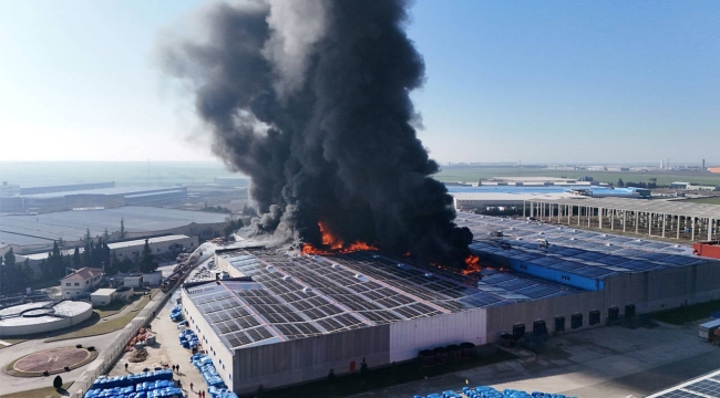 Kırklareli'de oyuncak fabrikasında yangın