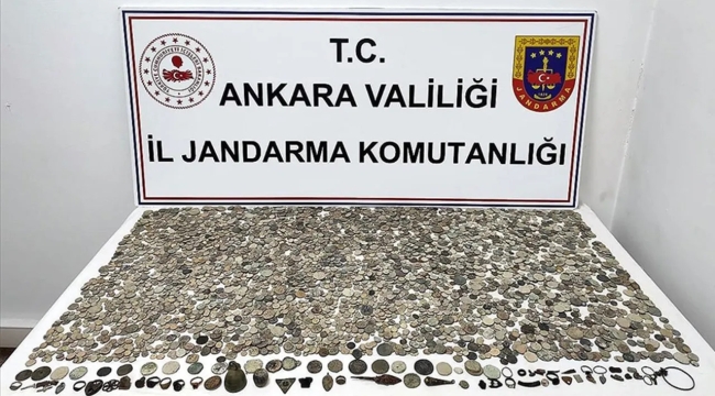 Ankara'da 4515 sikke ve tarihi obje ele geçirildi