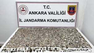 Ankara'da 4515 sikke ve tarihi obje ele geçirildi
