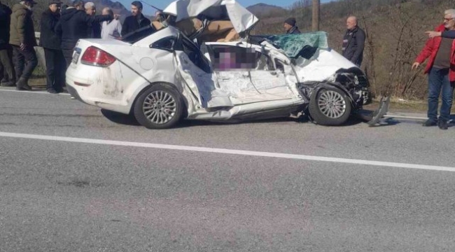 Giresun'da trafik kazası: 3 ölü 1 yaralı