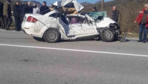 Giresun'da trafik kazası: 3 ölü 1 yaralı
