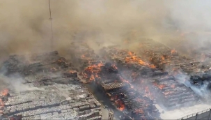 Söke Kipaş Kağıt Fabrikası deposunda yangın