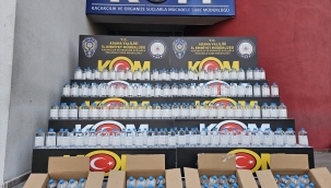 Adana'da 780 litre sahte içki ele geçirildi