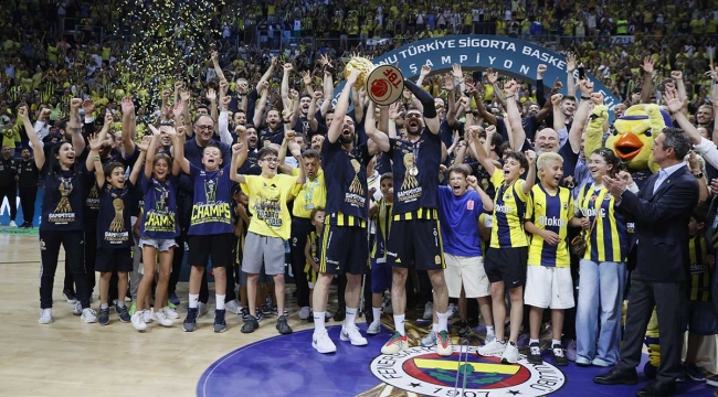 Basketbol Süper Ligi'nde şampiyon Fenerbahçe