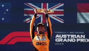 F1 Avusturya GP'sinde kazanan Lando Norris