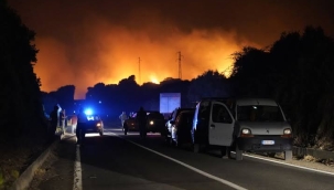 İtalya'nın Sardinya Adası'nda orman yangını