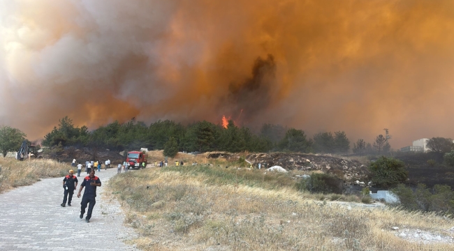 Çanakkale'de yangın: 3 köy tahliye edildi