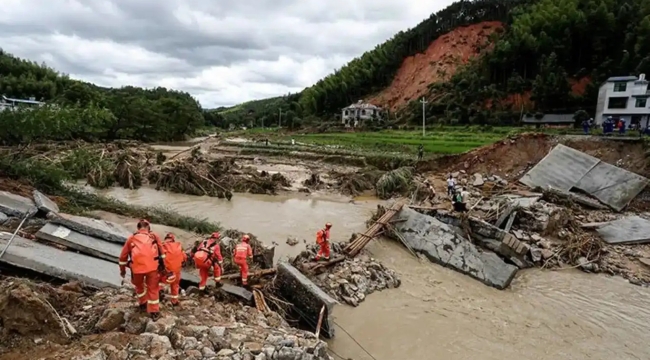 Çin'de şiddetli yağış ve sel: 10 ölü, 33 kayıp