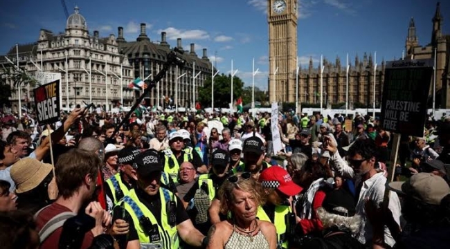 İngiltere'de Palestine Action eylemi: 200 gözaltı