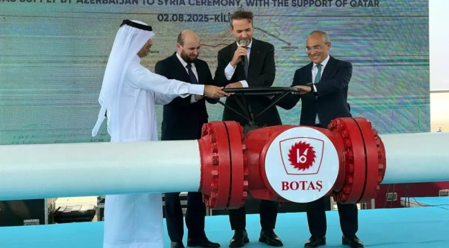 Türkiye'den Suriye'ye doğalgaz akışı başladı