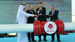 Türkiye'den Suriye'ye doğalgaz akışı başladı