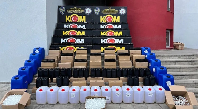 5 ilde sahte içki operasyonu: 14 gözaltı