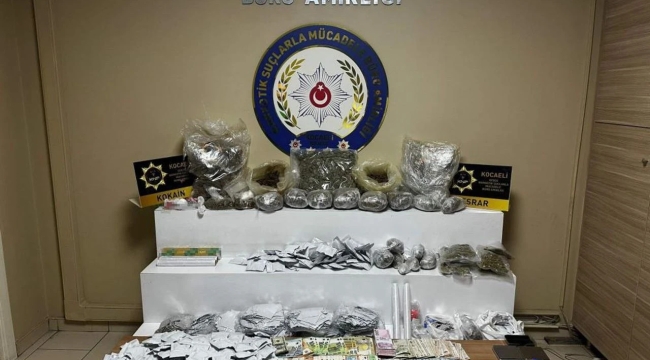 Kocaeli'de uyuşturucu operasyonu: 5 gözaltı