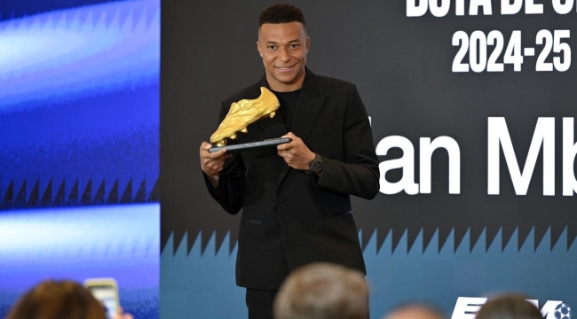 Avrupa Altın Ayakkabı ödülünü Mbappe kazandı