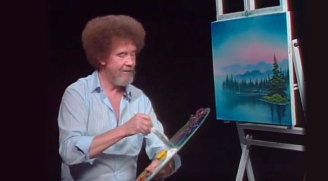 Bob Ross'un 3 tablosu 600 bin $'a satıldı