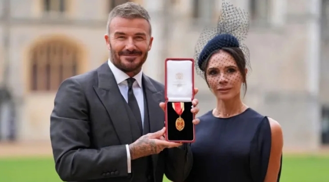 David Beckham'a şövalye ünvanı verildi